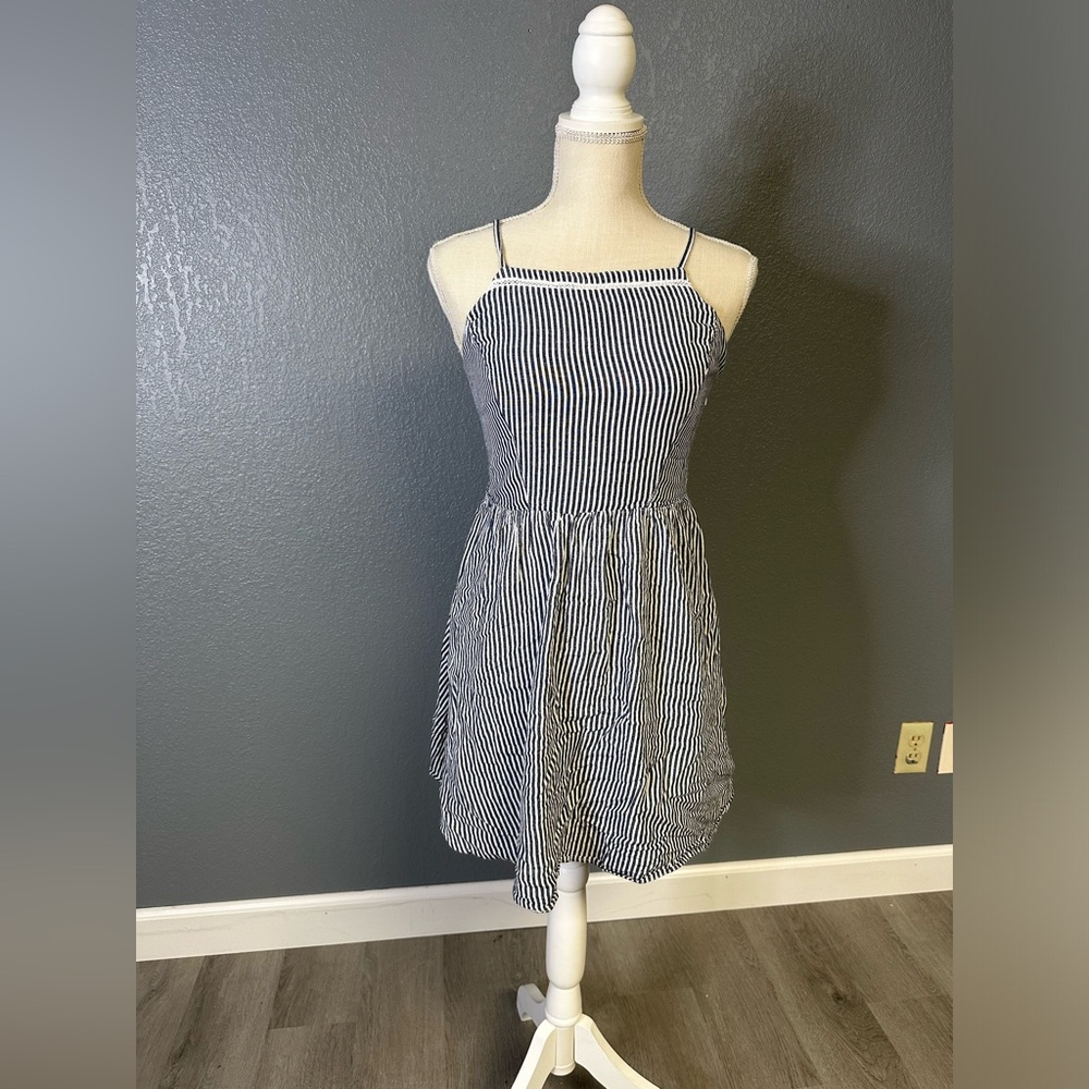 Old Navy Blue and White Stripe Dress